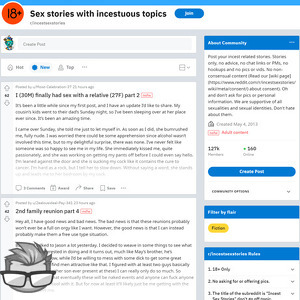 Reddit Taboo Sex Stories
