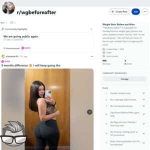 Reddit Weight Gain Before After
