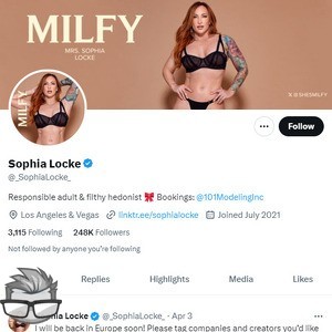 Sophia Locke Twitter