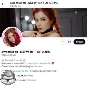 Sweetie Fox twitter